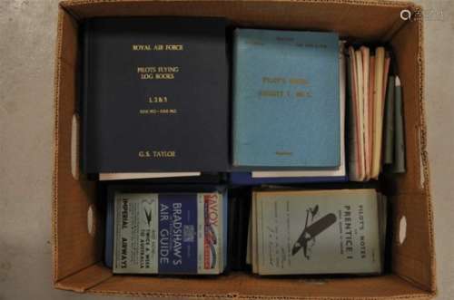 PILOT'S LOG BOOKS. Pilot's log books of Flt. Lt. Graham S. Taylor from 1952 - 1993. Eleven log books