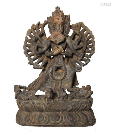 Carved Stone Figure of Cakrasamvara.16th C