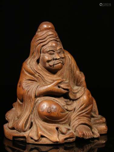 A Chinese Carved Bamboo Figure