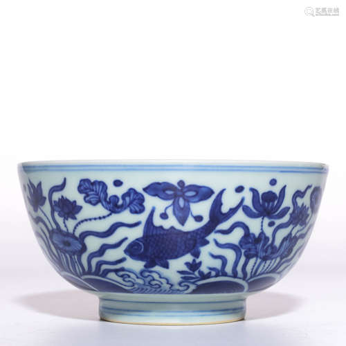 A Chinese Blue and White Porcelain Bowl