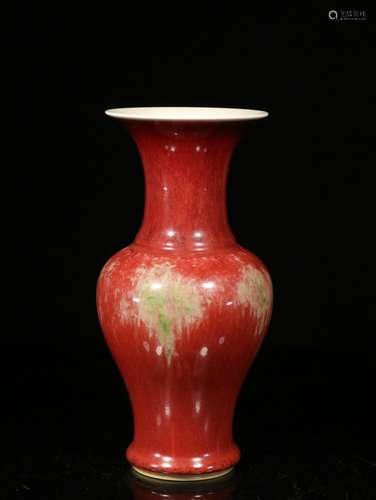 A Chinese Flambe Glazed Porcelain Vase