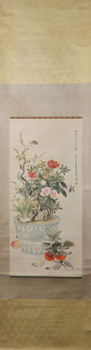 Modern Mei lanfang's flowers painting