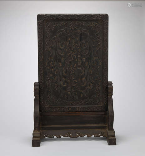 Red sandalwood screen