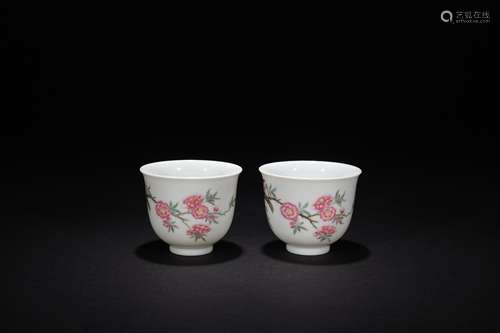 Ming dynasty pastel bowl with flower and poem pattern