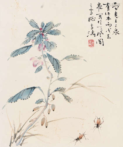 王雪涛（1903～1982） 丙戌（1946年）作 秋趣风 镜心 设色纸本