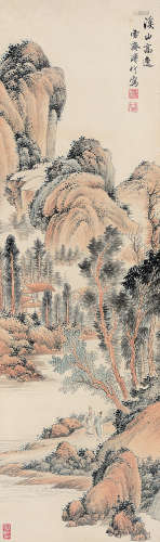 溥伒（1893～1966） 溪山高逸 镜心 设色纸本