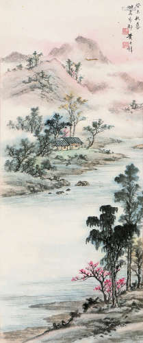 黄君璧（1898～1991） 癸未（1943年）作 山水 镜心 设色纸本