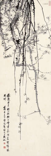 吴徵（1878～1949） 壬戌（1922年）作 墨梅 镜心 设色纸本