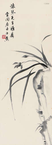 白蕉（1907～1969） 墨兰 镜心 水墨纸本