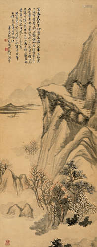 胡公寿（1823～1886） 甲申（1884年）作 山水 镜心 设色纸本