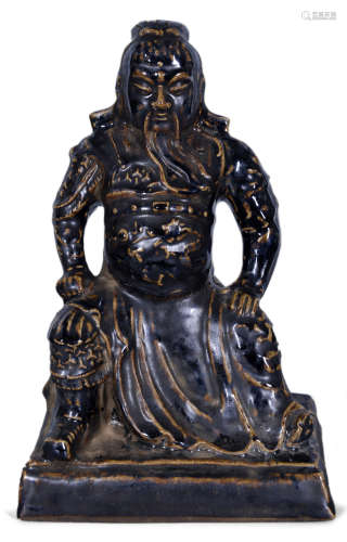 磁州窑武财神立像
