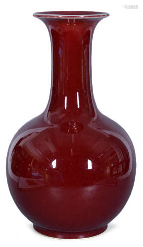 50年代红釉瓶