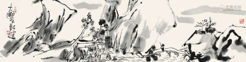 朱新建（1953—2014） 山水 设色纸本 软片