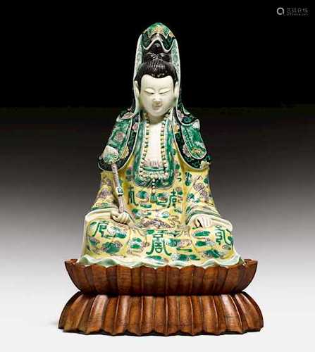 FAMILLE VERTE-GUANYIN.