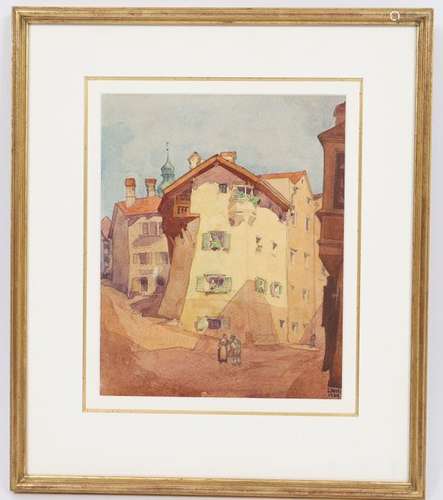 Aquarelle originale de Sosthène Weis (1872 1941) \n…