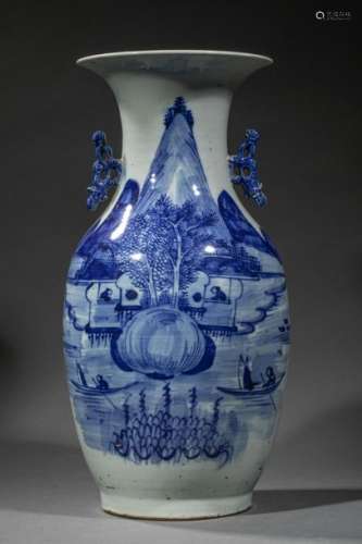 CHINE pour le Vietnam, XIXème siècle. Grand vase b…