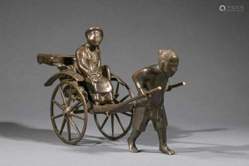 VIETNAM, XIXe siècle. Sculpture en bronze représen…