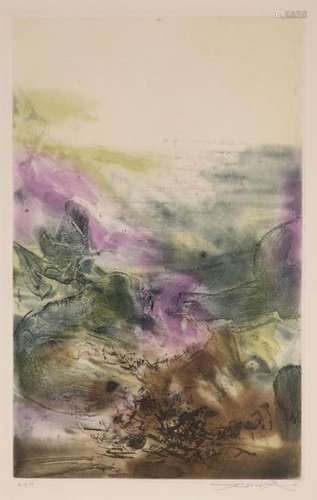 Zao WOU KI (1921 – 2013) SANS TITRE planche pour C…