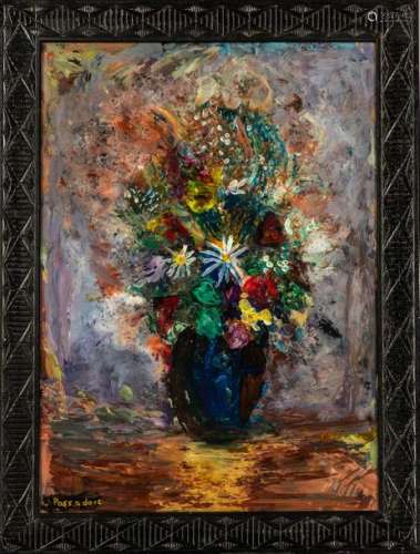 Éliane PASSADORE (1950), bouquet de fleurs des cha…