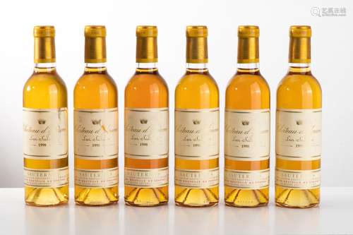 6 bouteilles CHÂTEAU YQUEM LUR SALUCES Sauternes 1…