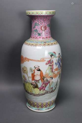 Grand vase en porcelaine, vers 1960, Chine, h : 59…