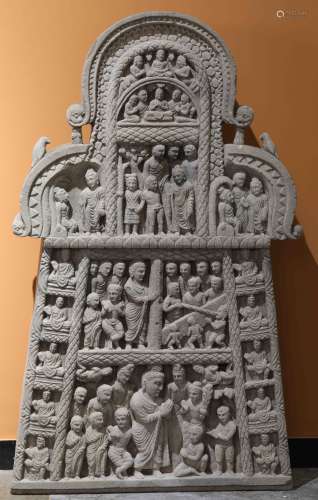 公元前6世纪  犍陀罗石雕佛教故事组像