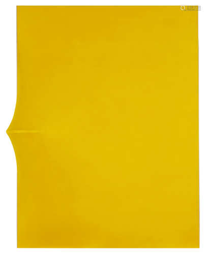 阿戈斯帝诺·波纳鲁米 1967年作 黄 布面乙烯基坦培拉