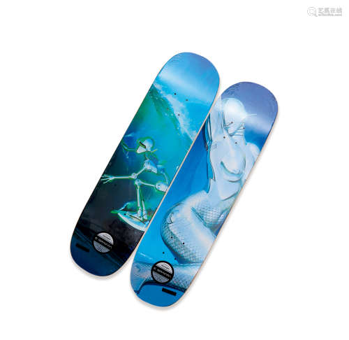 空山基 滑板 （两件一组） 彩绘滑板