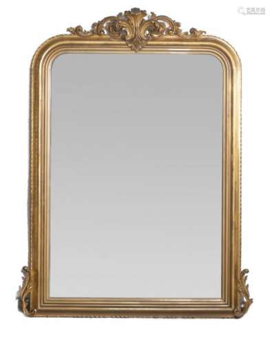 Grand miroir d'Epoque Napoléon III - Grand miroir d'Epoque Napoléon III, glace au [...]