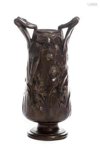 A. Rose, vase en bronze doré de style Art nouveau, fonte Susse Frères - A. Rose, [...]