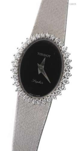 Montre-bracelet Tissot en or blanc .750 - Montre-bracelet Tissot de dame mécanique [...]
