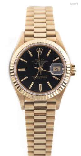 Rolex, montre-bracelet pour femme modèle Oyster Perpetual Datejust avec bracelet [...]