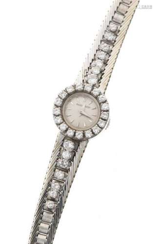 Montre-bracelet de dame mécanique Jaeger-LeCoultre en or blanc .750 et diamants - [...]