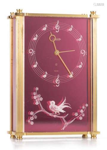 Montre de table Jaeger musicale à cadran rose - Montre de table Jaeger musicale à [...]