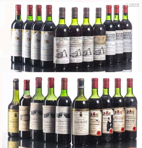 Ensemble de vins - Ensemble de vins comprenant :- Château Beauregard Pomerol 1983, [...]