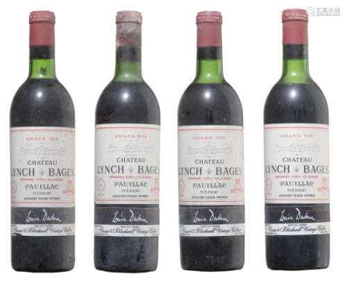 Château Lynch Bages 1970 - Château Lynch Bages 1970Pauillac4 bouteilles 75 cl [...]