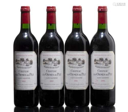 Château les Ormes de Pez 1993, 4 bouteilles - Château les Ormes de Pez 1993Saint [...]