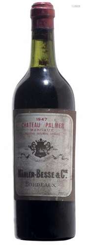 Château Palmer 1947 & 1950 - Château Palmer 1947 & 1950 Margaux2 bouteilles 75 [...]