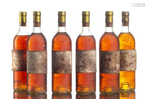 Château Suduiraut 1976, 6 bouteilles - Château Suduiraut 1976Sauternes, 1er Grand [...]