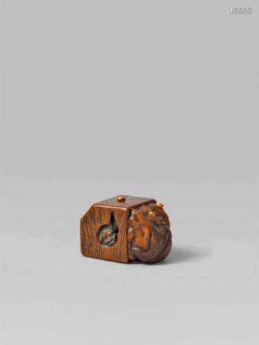 A boxwood netsuke of an oni. 19th centuryHiding in a foot warmer (anka) in order to [...]