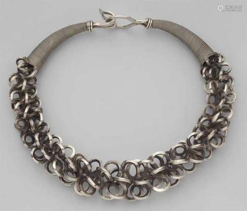 A very large Miao tribe silver choker. Southern China, Xijiang/Guizhou Province, [...]