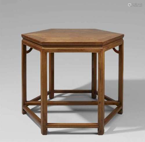 A pair of trapezoid hongmu wood tables 19th centuryEach of the waisted tables with [...]