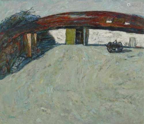 Su XiaobaiA farm. Oil on canvas. Signed Xiaobai. Framed. 98 x 115 [...]