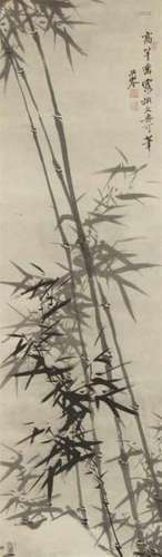 Li ChengxiBamboo after the style of Wen Yuke (Wen Tong). Hanging scroll. Ink on paper.