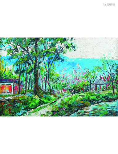1989年作 沙耆 1914～2005 沙耆 风景 风景 布面 油画