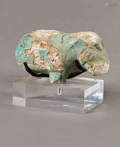 Statuette fragmentaire représentant un hippopotame…