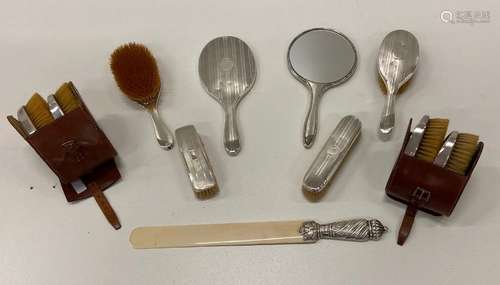 A matching set of silver Brushes & Mirrors, some i…