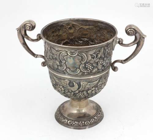 An 18th Century Irish silver two handled Cup, with…