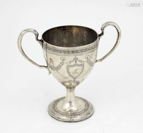 An early 19th Century Irish silver crested two han…