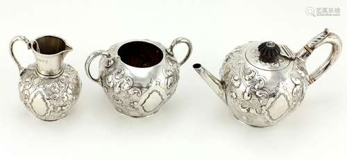 An attractive Victorian silver Bachelors Tea Servi…